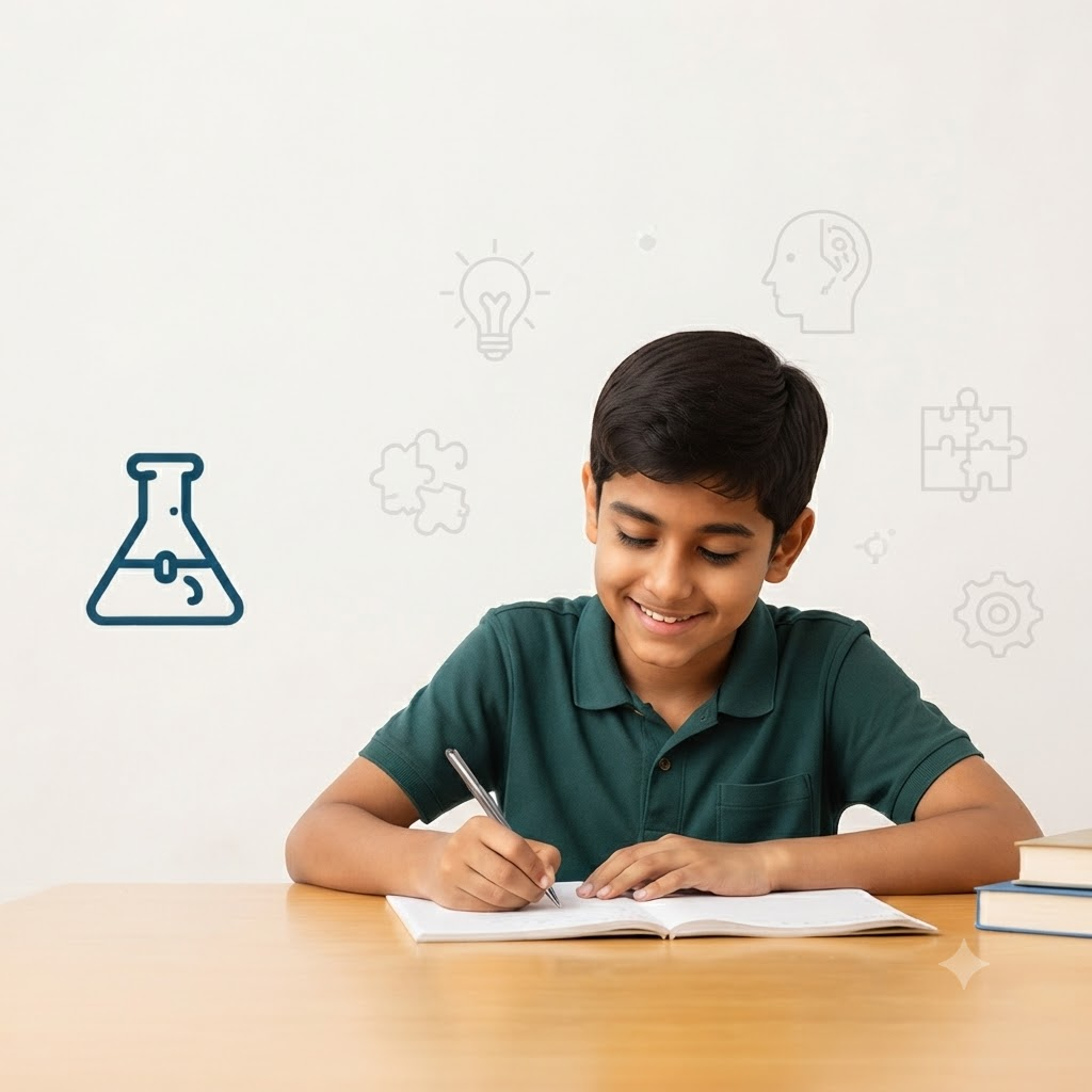 A student working through a general knowledge assessment