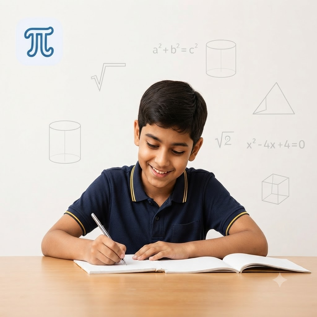 A student working through a mathematics assessment